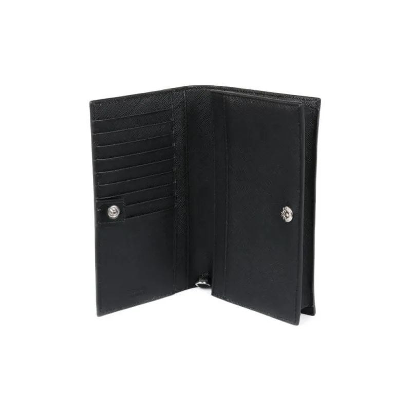 PRADA Cow Leather Clutch Women's Black-3