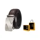 Matte Gunmetal Buckle+20-Grain Coffee Strap, Starry Box