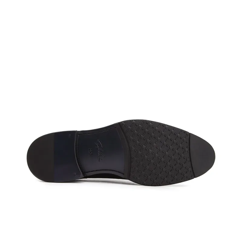 Satchi Dress Shoes Men Low Top Black-5