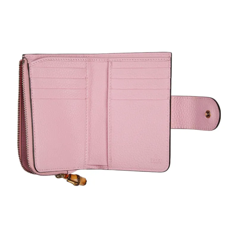 GUCCI Leather Wallet Medium Size Women's Pink-1