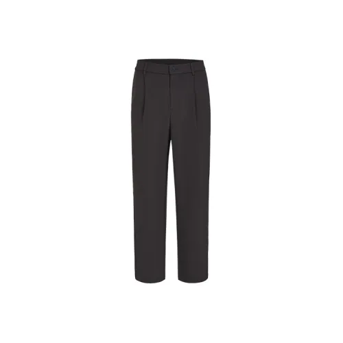 URBAN REVIVO Suit Trousers Men Dark Gray