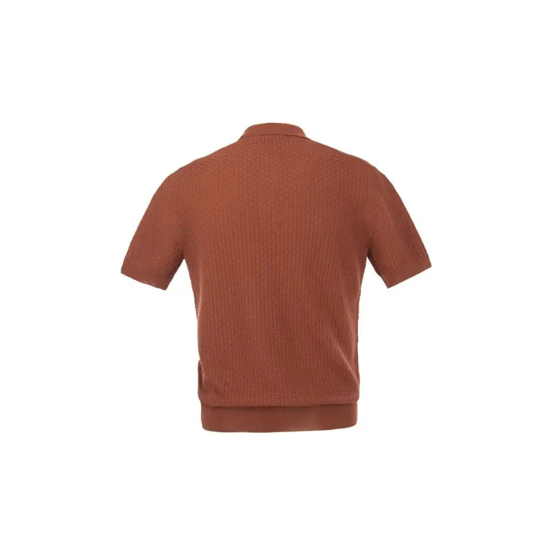 Tagliatore Pratt Interwoven Cotton Polo Shirt-1