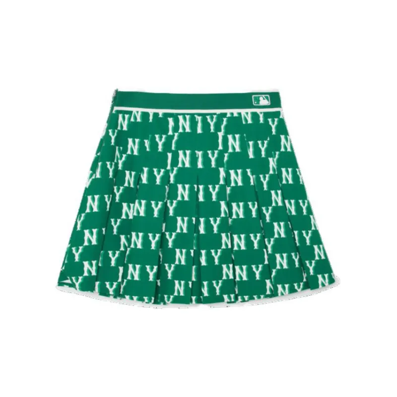 MLB New York Yankees Casual Short Skirts Women's Green-1