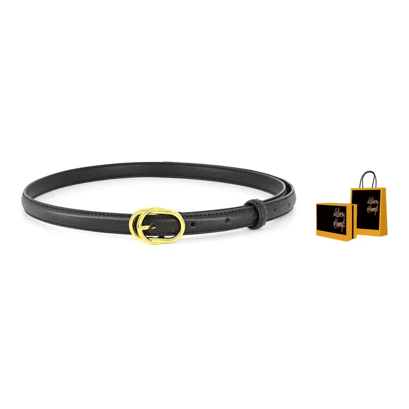 ALIEN BANG Cow Leather Leather Belts Women's 2.5CM-5