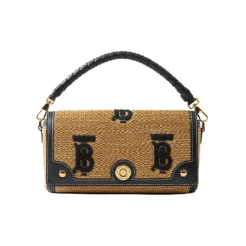 Burberry Top Handle Note Bag Natural/Black