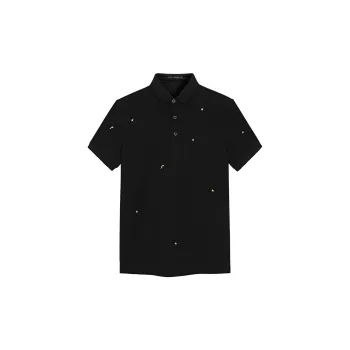 PEACEBIRD MEN PEACEBIRD MEN Fashion Collection Polo Shirt Men's Black