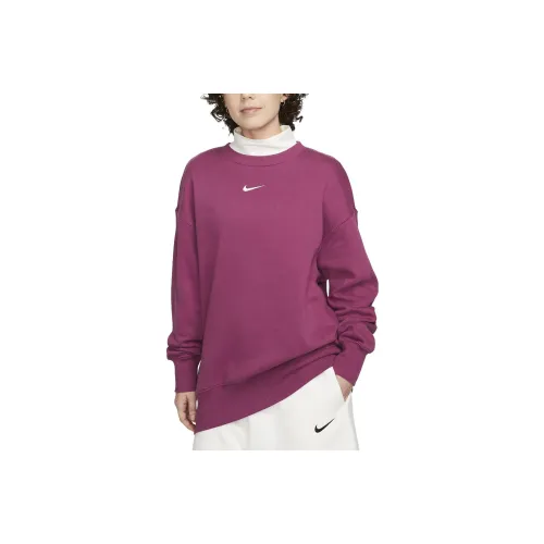 Nike Sweatshirts Women's Red Wood Color