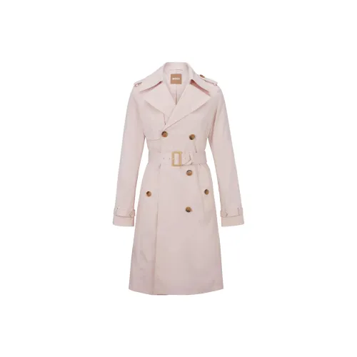 HUGO BOSS Trench Coats Women's Pink