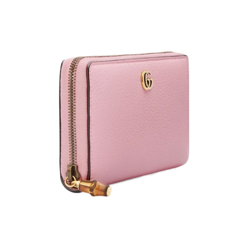 GUCCI Leather Wallet Women's Pink-1