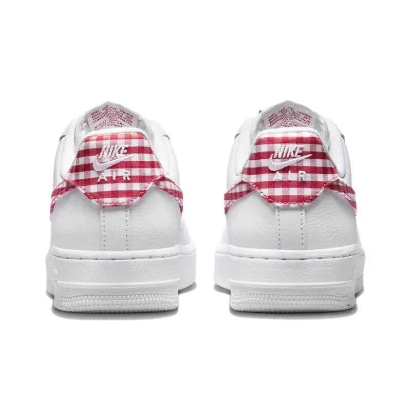 Nike Air Force 1 Low '07 Essential White Mystic Red Gingham Women's-4