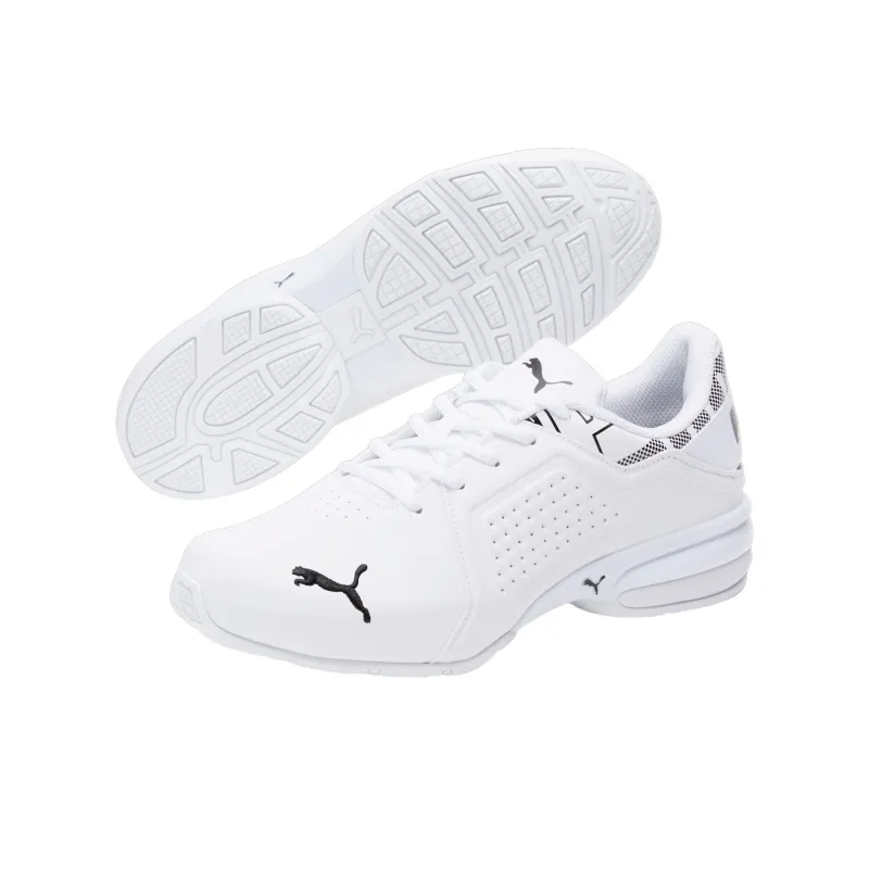 PUMA Viz Runner Repeat Wide 'White Black'-2