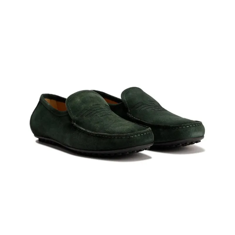 EMPORIO ARMANI Loafers Men's Dark Green-2