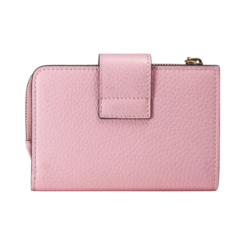 GUCCI Leather Wallet Medium Size Women's Pink-4