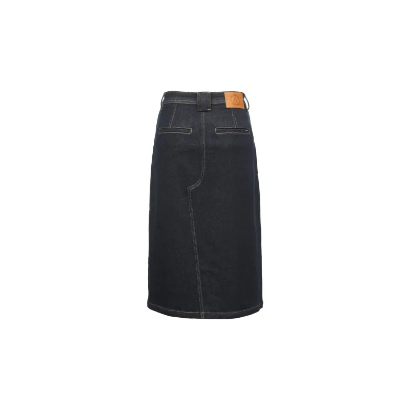 ONLY Denim Long Skirts Women's J36 810 Washed Denim Blue 810JEANS BLUE-1