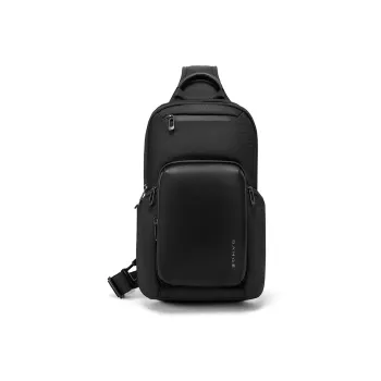 BANGE Oxford Shoulder Bag Crossbody Bag Sling Bags Medium Size Men's Black