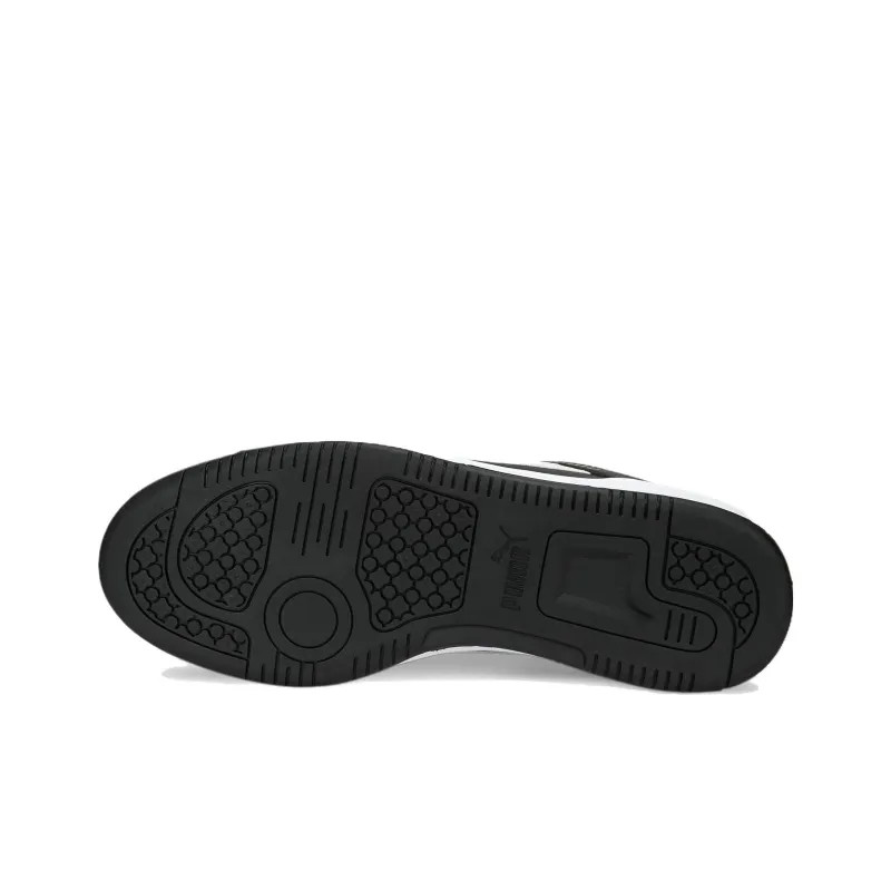 PUMA REBOUND Joy Anti-Slip Wear-Resistant Low-Top Skateboard Shoes Unisex Black White Red-5