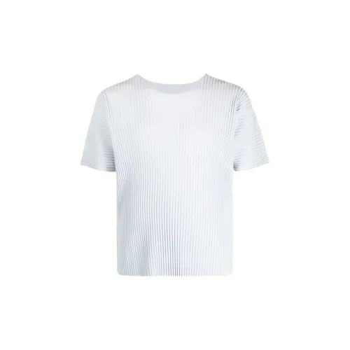 Homme Plissé Issey Miyake T-Shirts Men Light Blue