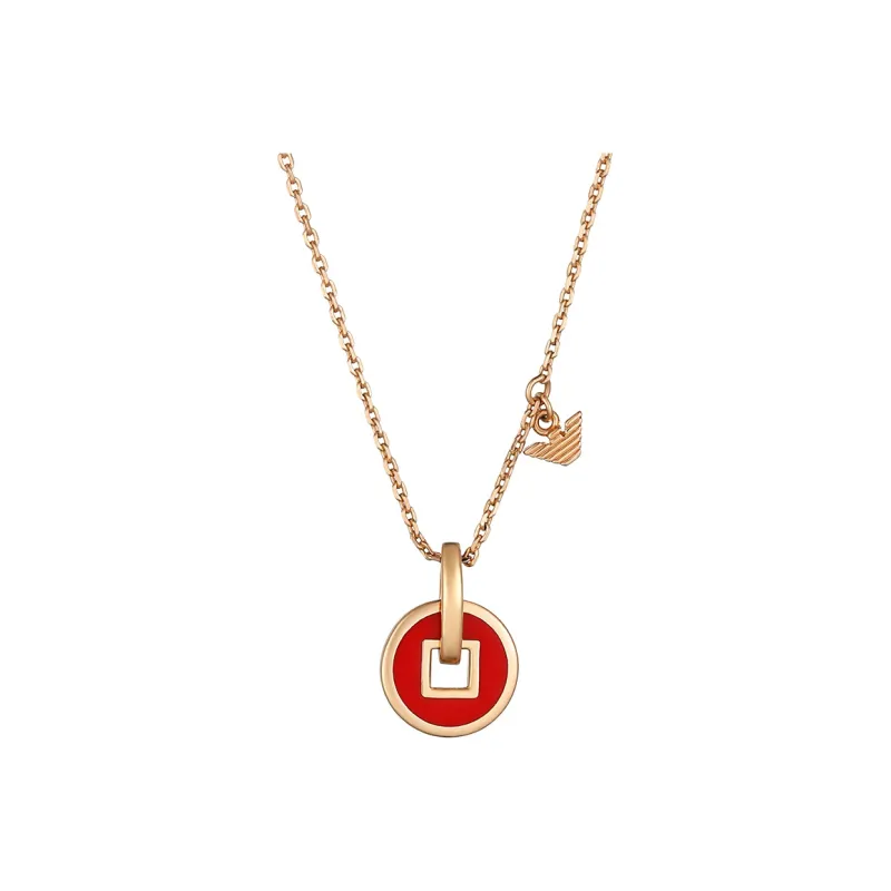 EMPORIO ARMANI 925 Sterling Silver Necklaces Women's Rose Gold-0