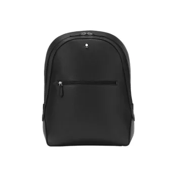 MONTBLANC Cow Leather Backpack Small Size Unisex Black