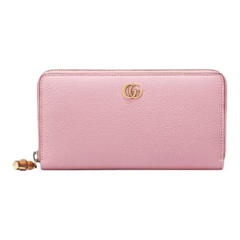 GUCCI Leather Wallet Women's Pink