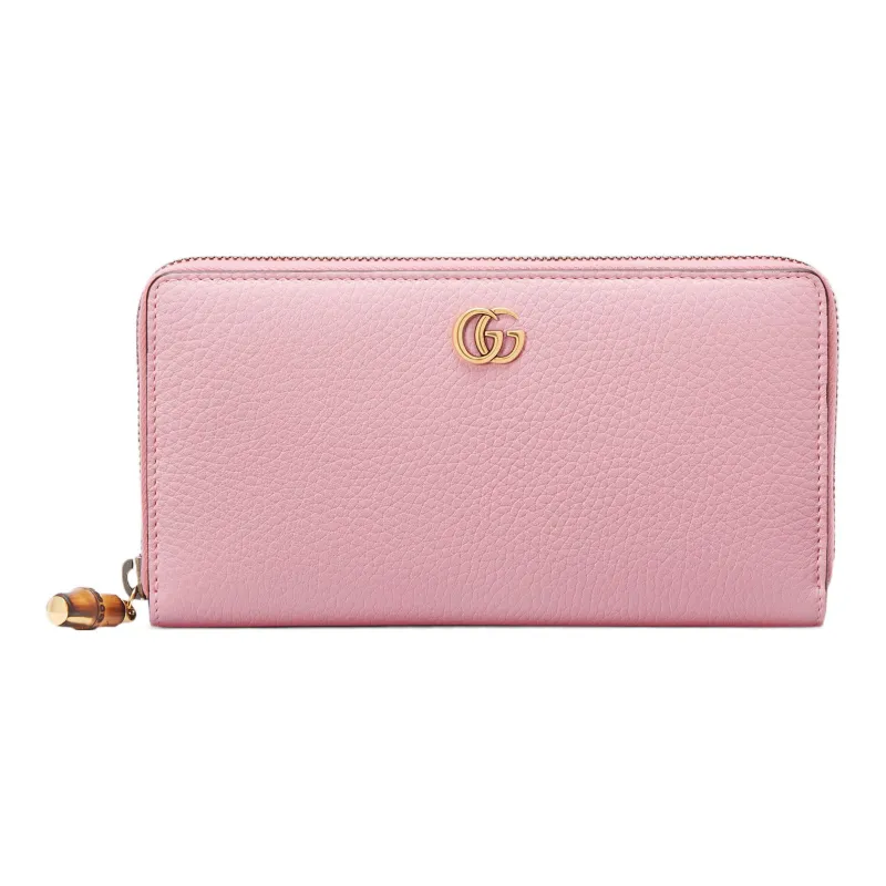 GUCCI Leather Wallet Women's Pink-0