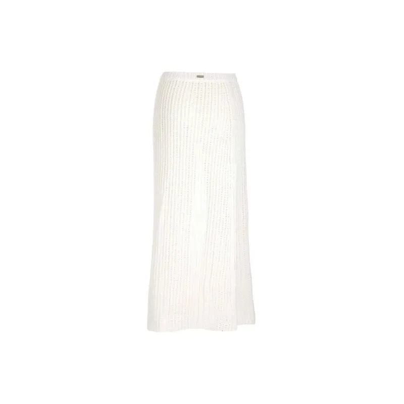 Ferragamo Side Slit Knitted Midi Skirt-1