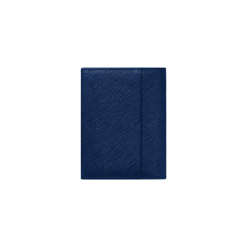 MONTBLANC Cow Leather Card Holder Men's Midnight Blue-1