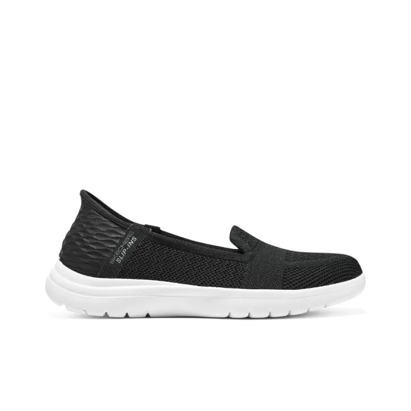 Skechers On The Go Flex Serene Slip Ins 'Black White' Women's-1