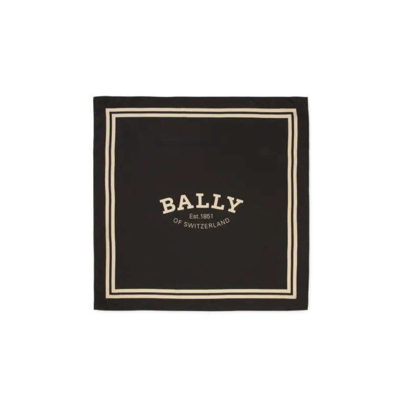 BALLY Silk Scarves Women's Black-0