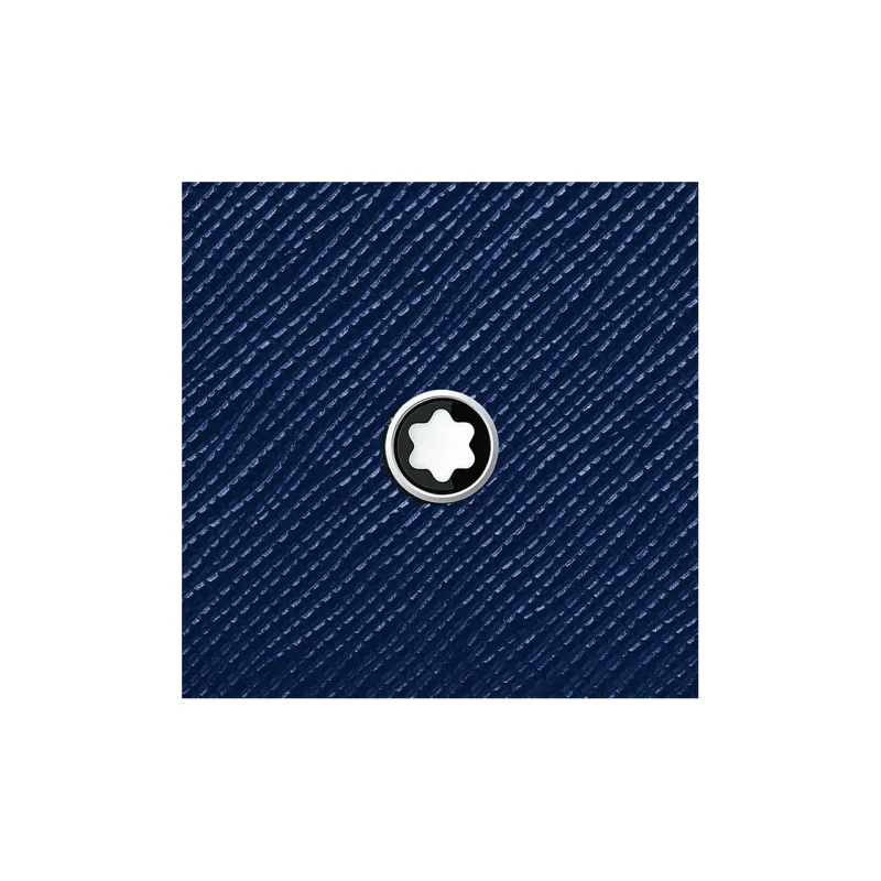 MONTBLANC Cow Leather Card Holder Men's Midnight Blue-3