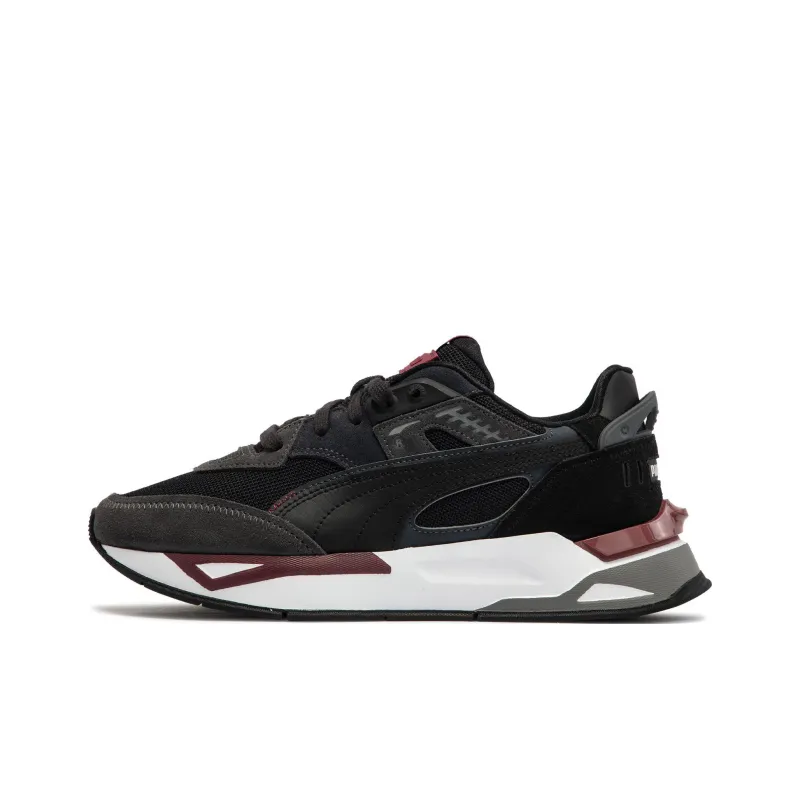 PUMA Mirage Sport Anti-Slip Wear-Resistant Low-Top Casual Shoes Unisex Black Gray Red-0