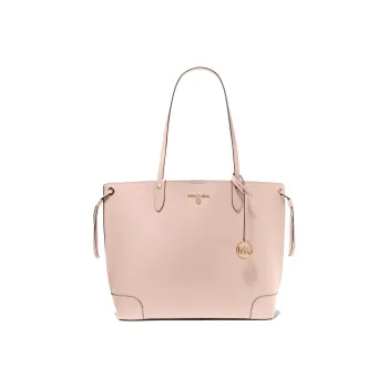 MICHAEL KORS Edith Leather Tote Bag, Shopping Bag, Handbag, Shoulder Bag Women's Soft Pink