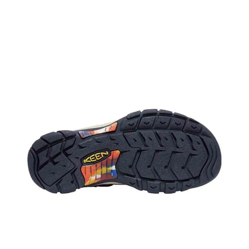 OUTDOOR AFRO x KEEN Newport Retro Beach Sandals Men's Navy Blue/Printed Pattern Orange-4