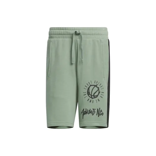 Adidas Neo Basketball Shorts Men Dusty Green