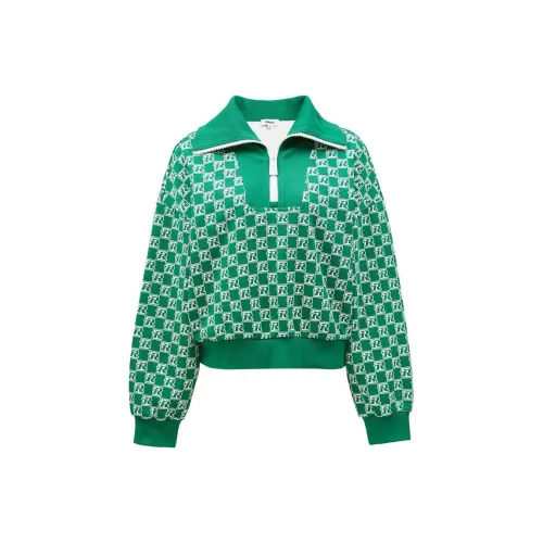 ONLY Sweatshirts Women's H41 TR Green/White TR Green AOP