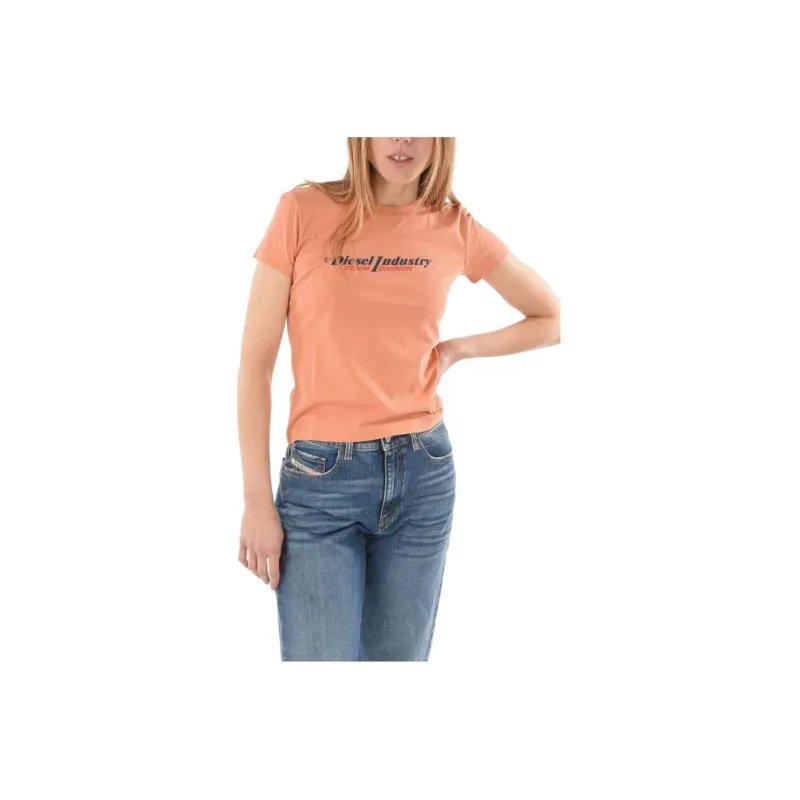 DIESEL T-Shirts Women's Orange-1