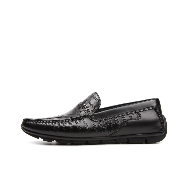Satchi Casual Leather Shoes Men's Black-0