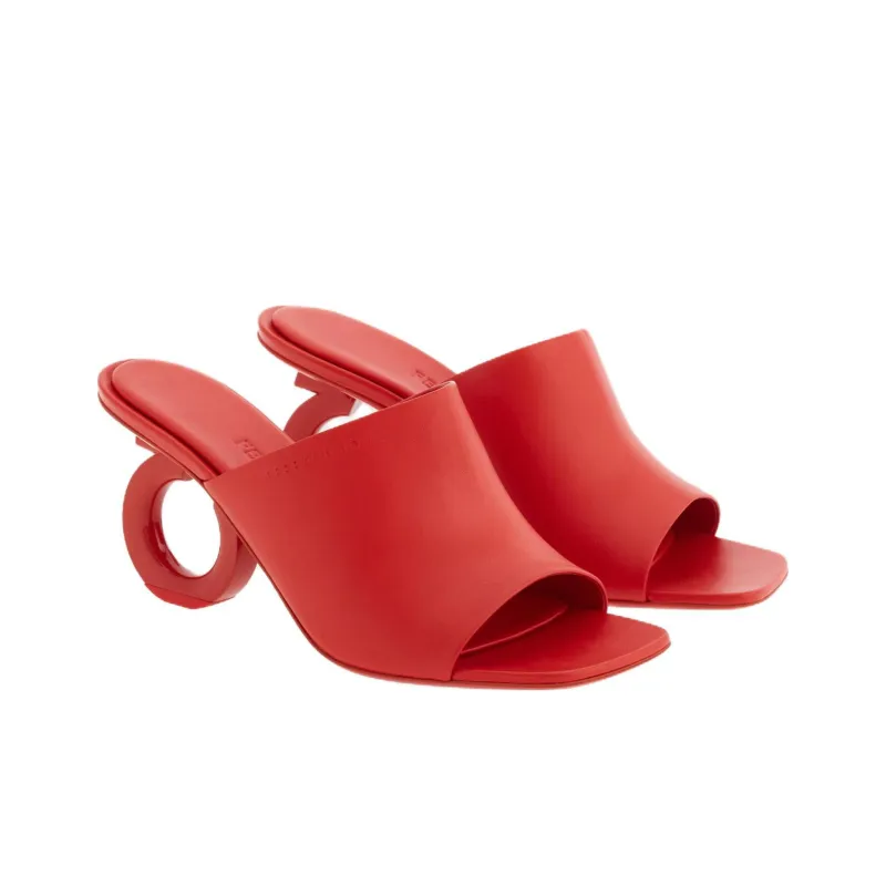 FERRAGAMO 70mm Open-toe Sculpted-heel Mules-2