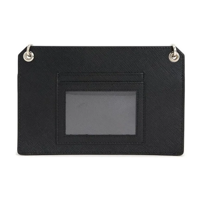 PRADA Leather Crossbody Bag, Shoulder Bag Men's Black-3