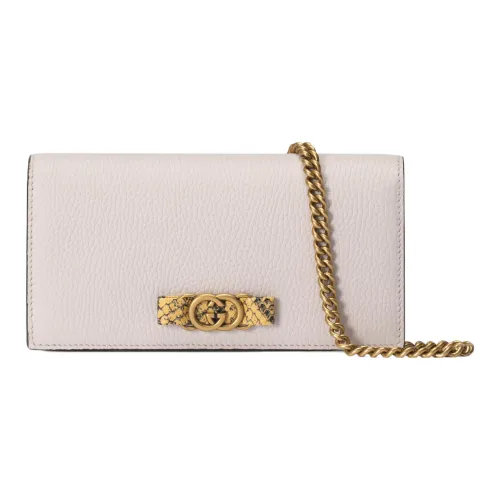 GUCCI Python Skin Wallet Women's Light Pink