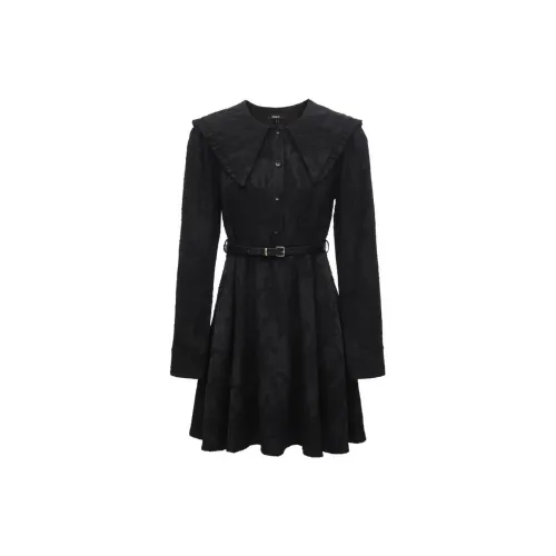 ONLY Long-Sleeved Dresses Women's E03 Raven Jet Black