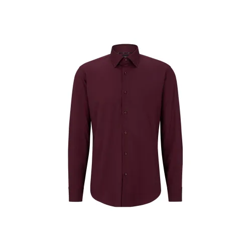 HUGO BOSS Shirts Men Burgundy