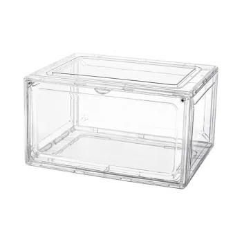 HAWA Acrylic Shoe Box Storage Box Medium Size Unisex Clear White