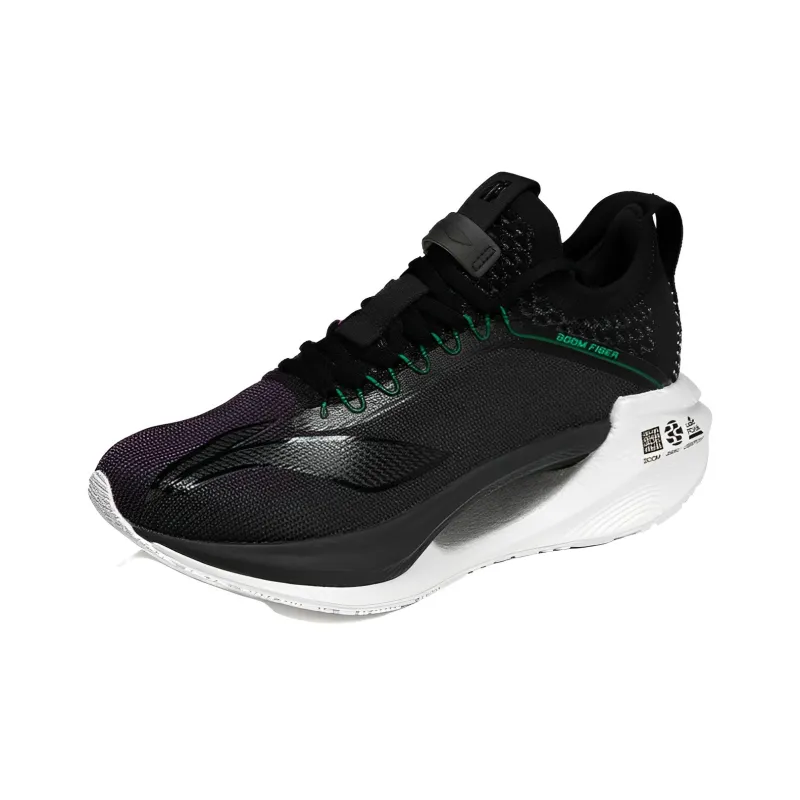 LiNing Jueying Essential BOOM Technology Anti Slip And Wear Resistant Breathable Low Top Running Shoes Men's Black-2