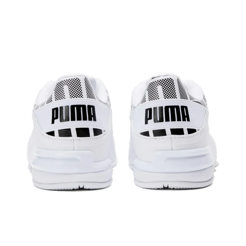 PUMA Viz Runner Repeat Wide 'White Black'-4