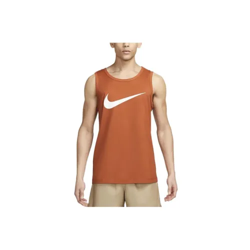 Nike Tank Tops Men Dark Brown