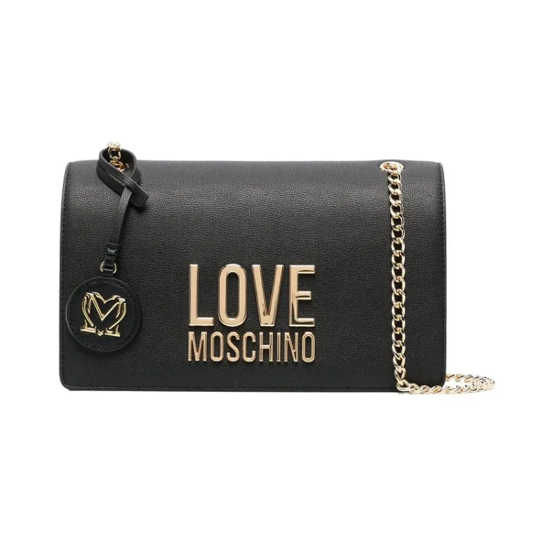 LOVE MOSCHINO Artificial Leather Crossbody Bag Shoulder Bag Women's Black-0