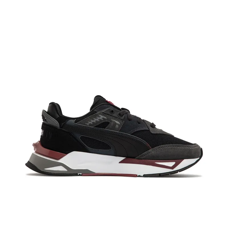 PUMA Mirage Sport Anti-Slip Wear-Resistant Low-Top Casual Shoes Unisex Black Gray Red-1