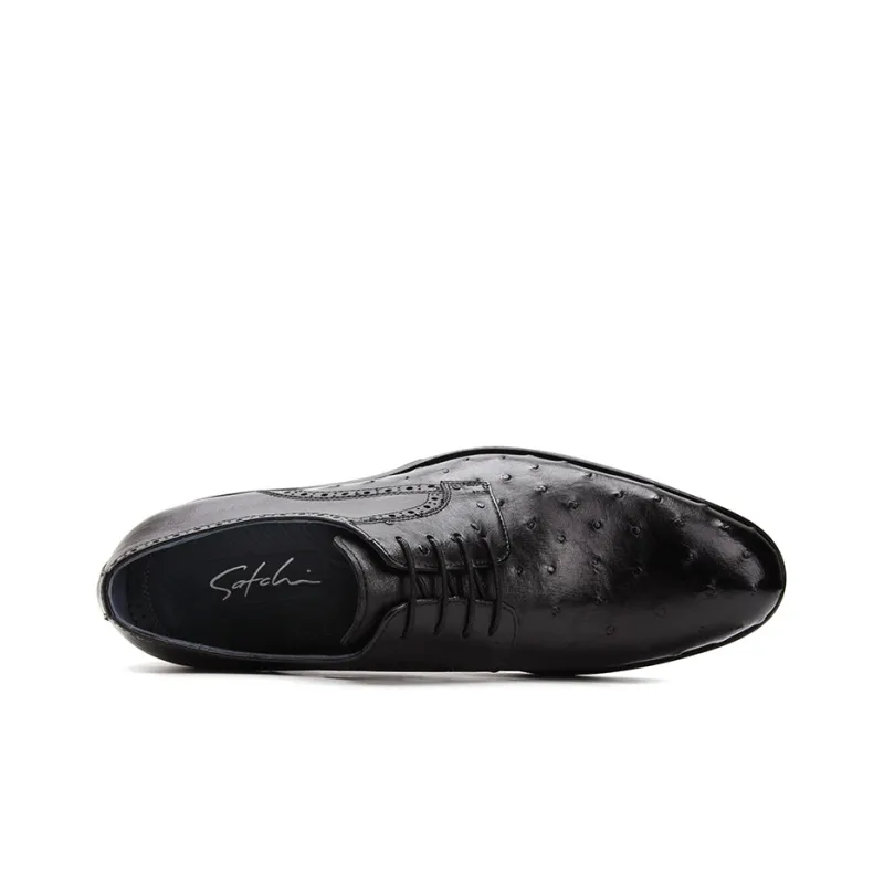 Satchi Dress Shoes Men Low Top Black-3