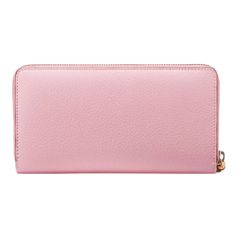 GUCCI Leather Wallet Women's Pink-2